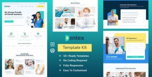 DENTEX - Dentist & Dental Care是一个主题的WordPress模板。官方正版 + 可商用。可快速创建B2B网站、B2C商城、展示型网站、询盘型网站、营销型网站；适用于中文网站、英文网站、多语言网站。国内企业、外贸公司均可选择。