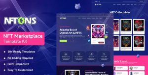 NFTONS - NFT Service & Crypto Currency是一个主题的WordPress模板。官方正版 + 可商用。可快速创建B2B网站、B2C商城、展示型网站、询盘型网站、营销型网站；适用于中文网站、英文网站、多语言网站。国内企业、外贸公司均可选择。