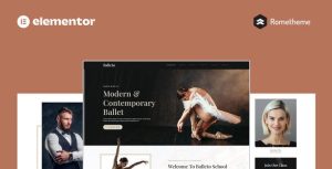Balleto - Ballet School是一个主题的WordPress模板。官方正版 + 可商用。可快速创建B2B网站、B2C商城、展示型网站、询盘型网站、营销型网站；适用于中文网站、英文网站、多语言网站。国内企业、外贸公司均可选择。