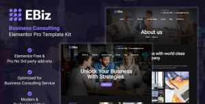Ebiz - Corporate Business是一个主题的WordPress模板。官方正版 + 可商用。可快速创建B2B网站、B2C商城、展示型网站、询盘型网站、营销型网站；适用于中文网站、英文网站、多语言网站。国内企业、外贸公司均可选择。