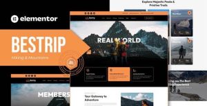Bestrip - Hiking & Mountain是一个主题的WordPress模板。官方正版 + 可商用。可快速创建B2B网站、B2C商城、展示型网站、询盘型网站、营销型网站；适用于中文网站、英文网站、多语言网站。国内企业、外贸公司均可选择。