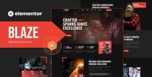 Blaze - Welding Services是一个主题的WordPress模板。官方正版 + 可商用。可快速创建B2B网站、B2C商城、展示型网站、询盘型网站、营销型网站；适用于中文网站、英文网站、多语言网站。国内企业、外贸公司均可选择。