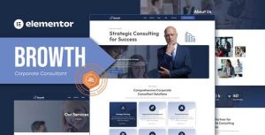 Browth - Corporate Consultant是一个主题的WordPress模板。官方正版 + 可商用。可快速创建B2B网站、B2C商城、展示型网站、询盘型网站、营销型网站；适用于中文网站、英文网站、多语言网站。国内企业、外贸公司均可选择。