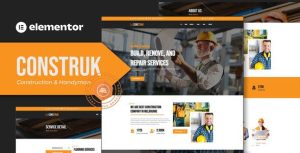 Construk - Construction是一个主题的WordPress模板。官方正版 + 可商用。可快速创建B2B网站、B2C商城、展示型网站、询盘型网站、营销型网站；适用于中文网站、英文网站、多语言网站。国内企业、外贸公司均可选择。