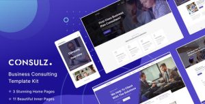 Consulz - Consulting Company是一个主题的WordPress模板。官方正版 + 可商用。可快速创建B2B网站、B2C商城、展示型网站、询盘型网站、营销型网站；适用于中文网站、英文网站、多语言网站。国内企业、外贸公司均可选择。