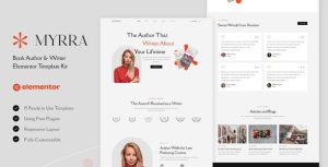 Myrra - Book Author & Writer是一个主题的WordPress模板。官方正版 + 可商用。可快速创建B2B网站、B2C商城、展示型网站、询盘型网站、营销型网站；适用于中文网站、英文网站、多语言网站。国内企业、外贸公司均可选择。