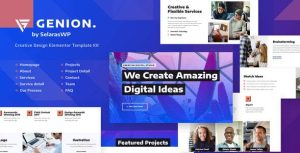 Genion - Creative Digital Agency是一个主题的WordPress模板。官方正版 + 可商用。可快速创建B2B网站、B2C商城、展示型网站、询盘型网站、营销型网站；适用于中文网站、英文网站、多语言网站。国内企业、外贸公司均可选择。