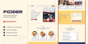 Fooder - Food Truck & Street Food是一个主题的WordPress模板。官方正版 + 可商用。可快速创建B2B网站、B2C商城、展示型网站、询盘型网站、营销型网站；适用于中文网站、英文网站、多语言网站。国内企业、外贸公司均可选择。