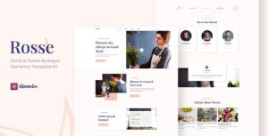 Rosse - Florist & Flower Boutique是一个主题的WordPress模板。官方正版 + 可商用。可快速创建B2B网站、B2C商城、展示型网站、询盘型网站、营销型网站；适用于中文网站、英文网站、多语言网站。国内企业、外贸公司均可选择。