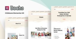 Bocha - Childcare是一个主题的WordPress模板。官方正版 + 可商用。可快速创建B2B网站、B2C商城、展示型网站、询盘型网站、营销型网站；适用于中文网站、英文网站、多语言网站。国内企业、外贸公司均可选择。