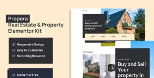 Propera - Real Estate是一个主题的WordPress模板。官方正版 + 可商用。可快速创建B2B网站、B2C商城、展示型网站、询盘型网站、营销型网站；适用于中文网站、英文网站、多语言网站。国内企业、外贸公司均可选择。