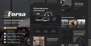 Forsa - Custom Motorcycle Garage是一个主题的WordPress模板。官方正版 + 可商用。可快速创建B2B网站、B2C商城、展示型网站、询盘型网站、营销型网站；适用于中文网站、英文网站、多语言网站。国内企业、外贸公司均可选择。