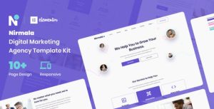 Nirmala - Digital Marketing Agency是一个主题的WordPress模板。官方正版 + 可商用。可快速创建B2B网站、B2C商城、展示型网站、询盘型网站、营销型网站；适用于中文网站、英文网站、多语言网站。国内企业、外贸公司均可选择。