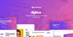 Digibuz - Digital Marketing Agency是一个主题的WordPress模板。官方正版 + 可商用。可快速创建B2B网站、B2C商城、展示型网站、询盘型网站、营销型网站；适用于中文网站、英文网站、多语言网站。国内企业、外贸公司均可选择。