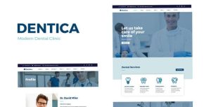 Dentica - Dental Clinic是一个主题的WordPress模板。官方正版 + 可商用。可快速创建B2B网站、B2C商城、展示型网站、询盘型网站、营销型网站；适用于中文网站、英文网站、多语言网站。国内企业、外贸公司均可选择。