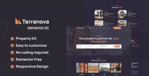 Terranova - Real Estate是一个主题的WordPress模板。官方正版 + 可商用。可快速创建B2B网站、B2C商城、展示型网站、询盘型网站、营销型网站；适用于中文网站、英文网站、多语言网站。国内企业、外贸公司均可选择。