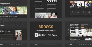 Brosco - Architecture & Interior是一个主题的WordPress模板。官方正版 + 可商用。可快速创建B2B网站、B2C商城、展示型网站、询盘型网站、营销型网站；适用于中文网站、英文网站、多语言网站。国内企业、外贸公司均可选择。