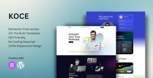 Koce - Life Coach & Motivator是一个主题的WordPress模板。官方正版 + 可商用。可快速创建B2B网站、B2C商城、展示型网站、询盘型网站、营销型网站；适用于中文网站、英文网站、多语言网站。国内企业、外贸公司均可选择。
