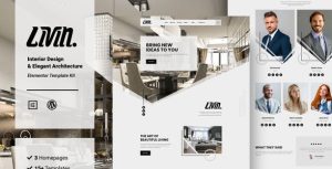 Livin - Interior Design & Architecture是一个主题的WordPress模板。官方正版 + 可商用。可快速创建B2B网站、B2C商城、展示型网站、询盘型网站、营销型网站；适用于中文网站、英文网站、多语言网站。国内企业、外贸公司均可选择。