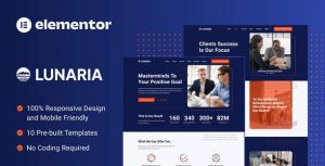 Lunaria - Multipurpose Business是一个主题的WordPress模板。官方正版 + 可商用。可快速创建B2B网站、B2C商城、展示型网站、询盘型网站、营销型网站；适用于中文网站、英文网站、多语言网站。国内企业、外贸公司均可选择。
