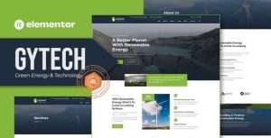 Gytech - Green Energy & Technology是一个主题的WordPress模板。官方正版 + 可商用。可快速创建B2B网站、B2C商城、展示型网站、询盘型网站、营销型网站；适用于中文网站、英文网站、多语言网站。国内企业、外贸公司均可选择。