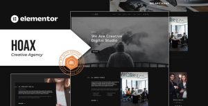 Hoax - Creative Agency是一个主题的WordPress模板。官方正版 + 可商用。可快速创建B2B网站、B2C商城、展示型网站、询盘型网站、营销型网站；适用于中文网站、英文网站、多语言网站。国内企业、外贸公司均可选择。