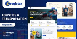 Fregistax - Cargo & Logistics是一个主题的WordPress模板。官方正版 + 可商用。可快速创建B2B网站、B2C商城、展示型网站、询盘型网站、营销型网站；适用于中文网站、英文网站、多语言网站。国内企业、外贸公司均可选择。