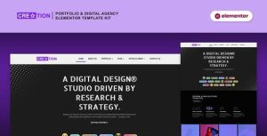 Creation - Portfolio & Digital Agency是一个主题的WordPress模板。官方正版 + 可商用。可快速创建B2B网站、B2C商城、展示型网站、询盘型网站、营销型网站；适用于中文网站、英文网站、多语言网站。国内企业、外贸公司均可选择。