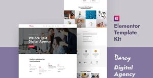 Darcy - Creative Agency是一个主题的WordPress模板。官方正版 + 可商用。可快速创建B2B网站、B2C商城、展示型网站、询盘型网站、营销型网站；适用于中文网站、英文网站、多语言网站。国内企业、外贸公司均可选择。