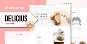 Delicius - Restaurant是一个主题的WordPress模板。官方正版 + 可商用。可快速创建B2B网站、B2C商城、展示型网站、询盘型网站、营销型网站；适用于中文网站、英文网站、多语言网站。国内企业、外贸公司均可选择。
