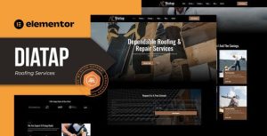 Diatap - Roofing Services是一个主题的WordPress模板。官方正版 + 可商用。可快速创建B2B网站、B2C商城、展示型网站、询盘型网站、营销型网站；适用于中文网站、英文网站、多语言网站。国内企业、外贸公司均可选择。