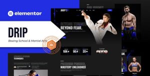 Drip - Boxing School & Martial Arts是一个主题的WordPress模板。官方正版 + 可商用。可快速创建B2B网站、B2C商城、展示型网站、询盘型网站、营销型网站；适用于中文网站、英文网站、多语言网站。国内企业、外贸公司均可选择。