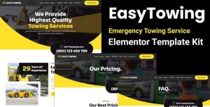 EasyTowing - Emergency Towing Service是一个主题的WordPress模板。官方正版 + 可商用。可快速创建B2B网站、B2C商城、展示型网站、询盘型网站、营销型网站；适用于中文网站、英文网站、多语言网站。国内企业、外贸公司均可选择。