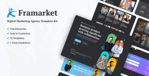 Framarket - Digital Marketing是一个主题的WordPress模板。官方正版 + 可商用。可快速创建B2B网站、B2C商城、展示型网站、询盘型网站、营销型网站；适用于中文网站、英文网站、多语言网站。国内企业、外贸公司均可选择。