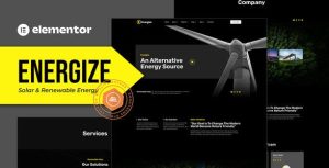 Energize - Solar & Renewable Energy是一个主题的WordPress模板。官方正版 + 可商用。可快速创建B2B网站、B2C商城、展示型网站、询盘型网站、营销型网站；适用于中文网站、英文网站、多语言网站。国内企业、外贸公司均可选择。