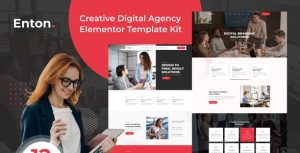 Enton - Creative Agency是一个主题的WordPress模板。官方正版 + 可商用。可快速创建B2B网站、B2C商城、展示型网站、询盘型网站、营销型网站；适用于中文网站、英文网站、多语言网站。国内企业、外贸公司均可选择。