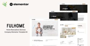 Fulhome - Home Renovations & Repair Company是一个主题的WordPress模板。官方正版 + 可商用。可快速创建B2B网站、B2C商城、展示型网站、询盘型网站、营销型网站；适用于中文网站、英文网站、多语言网站。国内企业、外贸公司均可选择。