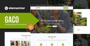 Gaco - Landscape & Gardening是一个主题的WordPress模板。官方正版 + 可商用。可快速创建B2B网站、B2C商城、展示型网站、询盘型网站、营销型网站；适用于中文网站、英文网站、多语言网站。国内企业、外贸公司均可选择。