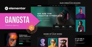 Gangsta - Creative Agency & Portfolio是一个主题的WordPress模板。官方正版 + 可商用。可快速创建B2B网站、B2C商城、展示型网站、询盘型网站、营销型网站；适用于中文网站、英文网站、多语言网站。国内企业、外贸公司均可选择。