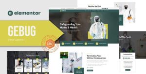 Gebug - Pest Control Service是一个主题的WordPress模板。官方正版 + 可商用。可快速创建B2B网站、B2C商城、展示型网站、询盘型网站、营销型网站；适用于中文网站、英文网站、多语言网站。国内企业、外贸公司均可选择。