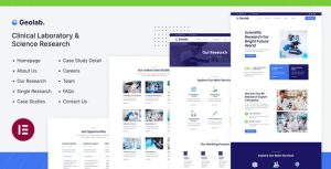 Geolab | Clinical Laboratory & Science Research是一个主题的WordPress模板。官方正版 + 可商用。可快速创建B2B网站、B2C商城、展示型网站、询盘型网站、营销型网站；适用于中文网站、英文网站、多语言网站。国内企业、外贸公司均可选择。