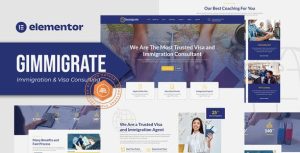 Gimmigrate - Immigration & Visa Consulting是一个主题的WordPress模板。官方正版 + 可商用。可快速创建B2B网站、B2C商城、展示型网站、询盘型网站、营销型网站；适用于中文网站、英文网站、多语言网站。国内企业、外贸公司均可选择。