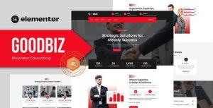 Goodbiz - Business Consulting是一个主题的WordPress模板。官方正版 + 可商用。可快速创建B2B网站、B2C商城、展示型网站、询盘型网站、营销型网站；适用于中文网站、英文网站、多语言网站。国内企业、外贸公司均可选择。