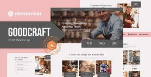 Goodcraft - Craft Workshop是一个主题的WordPress模板。官方正版 + 可商用。可快速创建B2B网站、B2C商城、展示型网站、询盘型网站、营销型网站；适用于中文网站、英文网站、多语言网站。国内企业、外贸公司均可选择。