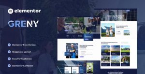 Greny - Solar & Renewable Energy是一个主题的WordPress模板。官方正版 + 可商用。可快速创建B2B网站、B2C商城、展示型网站、询盘型网站、营销型网站；适用于中文网站、英文网站、多语言网站。国内企业、外贸公司均可选择。