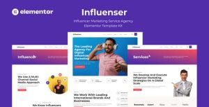 Influenser - Influencer Marketing Services Agency是一个主题的WordPress模板。官方正版 + 可商用。可快速创建B2B网站、B2C商城、展示型网站、询盘型网站、营销型网站；适用于中文网站、英文网站、多语言网站。国内企业、外贸公司均可选择。