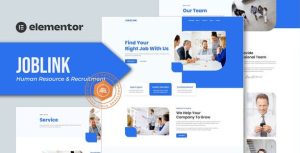 Jobslink – Human Resource & Recruitment Agency是一个主题的WordPress模板。官方正版 + 可商用。可快速创建B2B网站、B2C商城、展示型网站、询盘型网站、营销型网站；适用于中文网站、英文网站、多语言网站。国内企业、外贸公司均可选择。