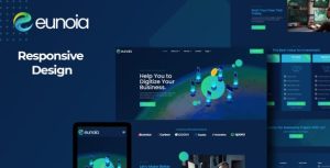 Eunoia - Tech Company Digital Service是一个主题的WordPress模板。官方正版 + 可商用。可快速创建B2B网站、B2C商城、展示型网站、询盘型网站、营销型网站；适用于中文网站、英文网站、多语言网站。国内企业、外贸公司均可选择。