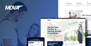 Mova - Moving Company是一个主题的WordPress模板。官方正版 + 可商用。可快速创建B2B网站、B2C商城、展示型网站、询盘型网站、营销型网站；适用于中文网站、英文网站、多语言网站。国内企业、外贸公司均可选择。