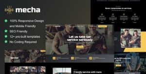 Mecha - Car Repair & Auto Service是一个主题的WordPress模板。官方正版 + 可商用。可快速创建B2B网站、B2C商城、展示型网站、询盘型网站、营销型网站；适用于中文网站、英文网站、多语言网站。国内企业、外贸公司均可选择。